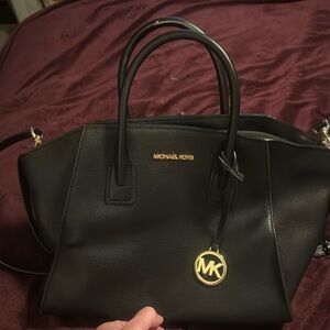 Michael Kors black satchel/crossbody